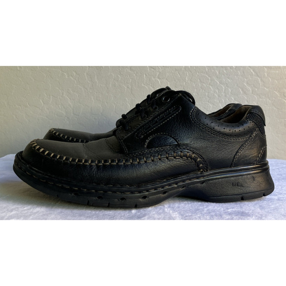 Clarks Unstructured Mens Shoes Oxfords Size 8 Brown Genuine Leather Comfort - Picture 7 of 10